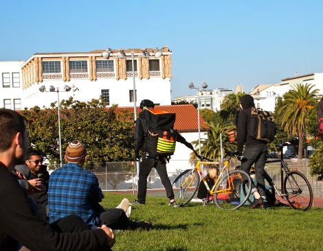 Bicycles in Dolores Park!